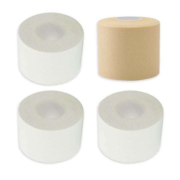 white Athletic Tape And Pre Wrap 4rolls